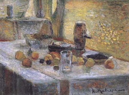 First Orange Still Life (mk35), Henri Matisse